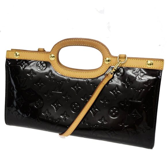 LOUIS VUITTON Roxbury Drive 2Way Hand Bag Monogram Vernis AE M91995 85YG170 - Picture 1 of 5